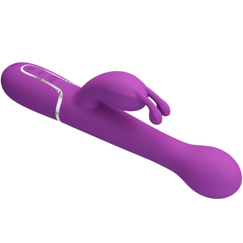 PRETTY LOVE - VIBRATEUR LAPIN MULTIFONCTION 3 EN 1 DEJON VIOLET - Sensualia