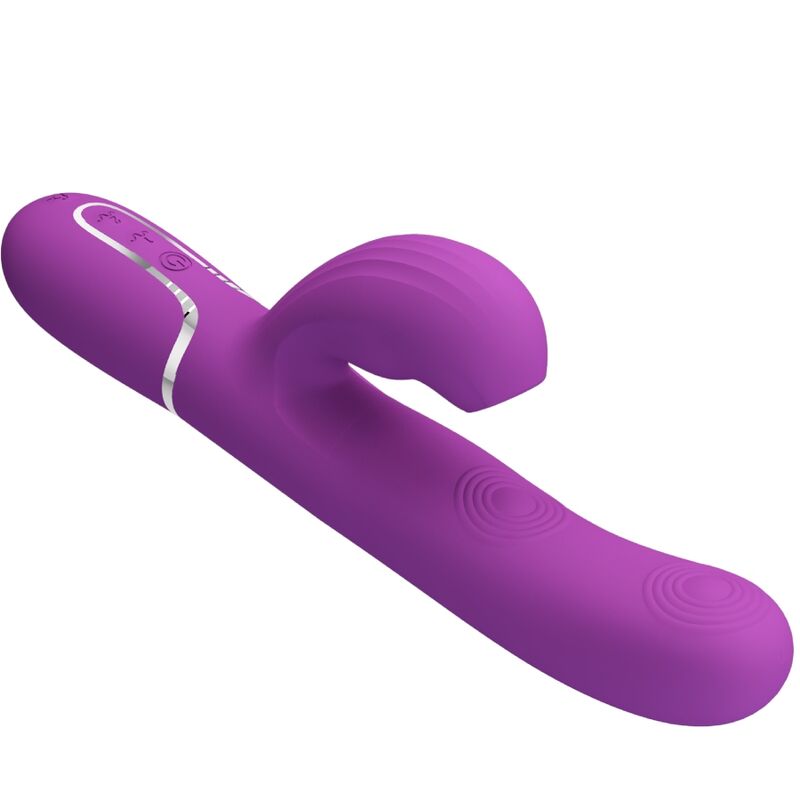 PRETTY LOVE - VIBRATEUR LAPIN MULTIFONCTION 3 EN 1 PERLITA VIOLET - Sensualia