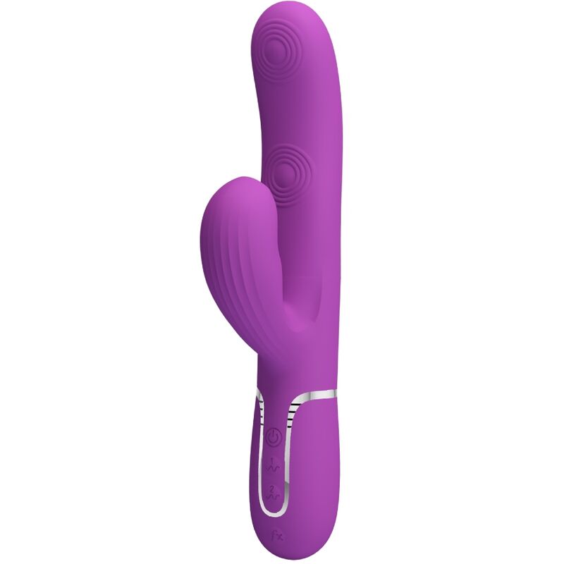 PRETTY LOVE - VIBRATEUR LAPIN MULTIFONCTION 3 EN 1 PERLITA VIOLET - Sensualia