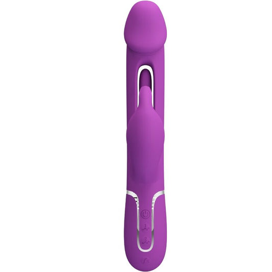 PRETTY LOVE - KAMPAS VIBRATEUR LAPIN MULTIFONCTION 3 EN 1 VIOLET - Sensualia