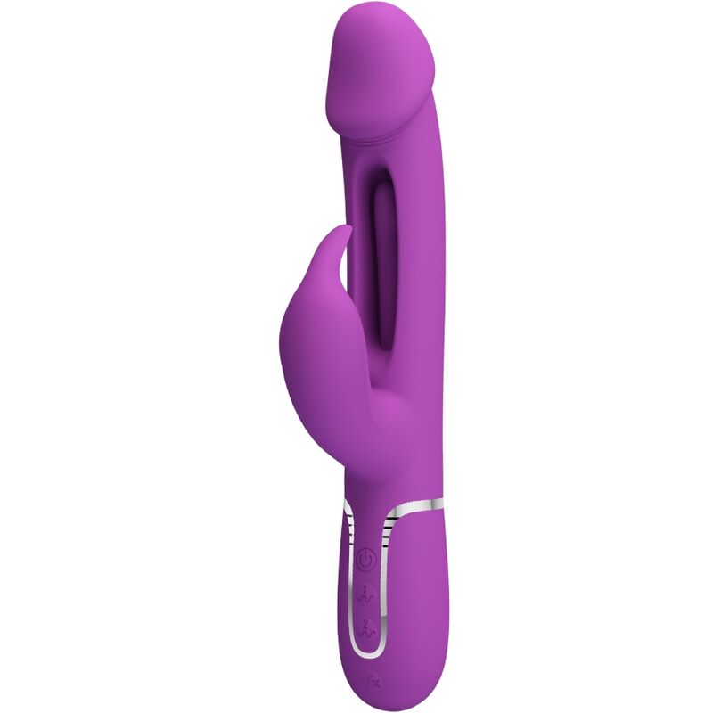 PRETTY LOVE - KAMPAS VIBRATEUR LAPIN MULTIFONCTION 3 EN 1 VIOLET - Sensualia