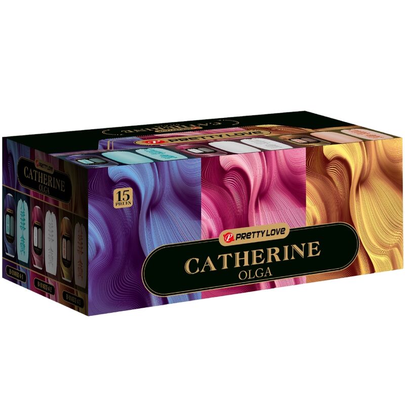 PRETTY LOVE - OLGA PACK 15 DIFFÉRENTS MASCRUBATEURS HOMMES - Sensualia
