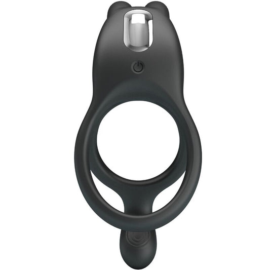 PRETTY LOVE - SETH DOUBLE ANNEAU VIBRANT LAPIN 7 VIBRATIONS NOIR - Sensualia
