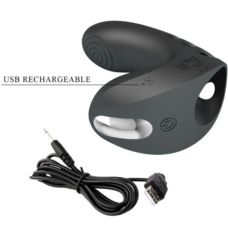PRETTY LOVE - VIBRATEUR DOIGT CAMELIA 7 VIBRATIONS NOIR - Sensualia