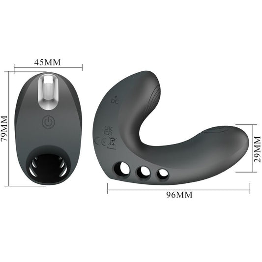 PRETTY LOVE - VIBRATEUR DOIGT CAMELIA 7 VIBRATIONS NOIR - Sensualia
