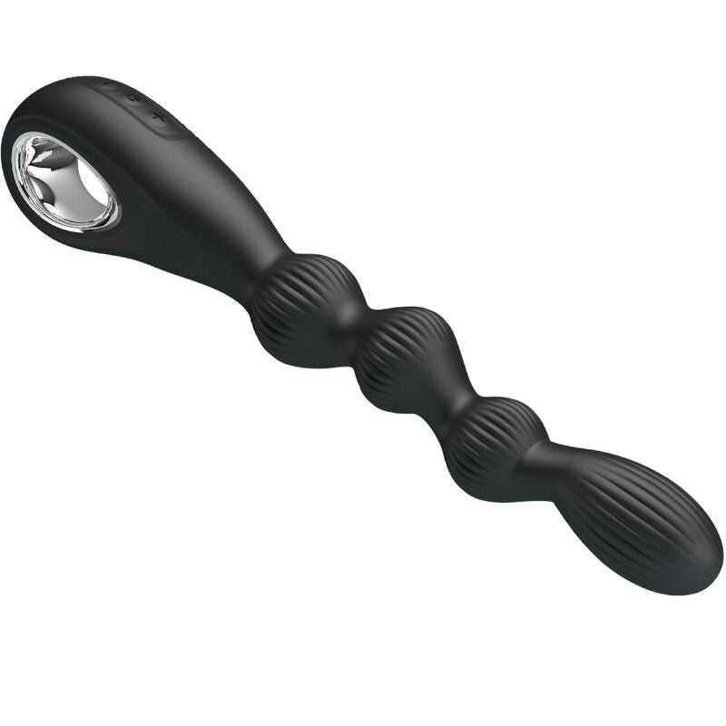 PRETTY LOVE - VIBRATEUR ANAL FEDERER 12 VIBRATIONS NOIR - Sensualia