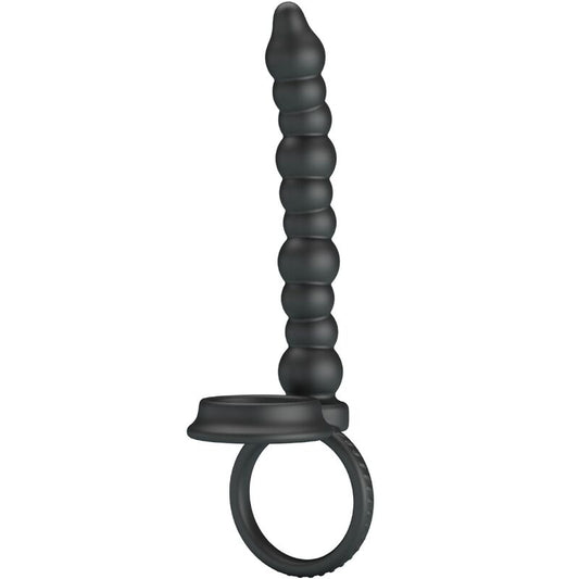 PRETTY LOVE - ANNEAU PÉNÉTRANT À DOUBLE PÉNÉTRATION DILLION NOIR - Sensualia