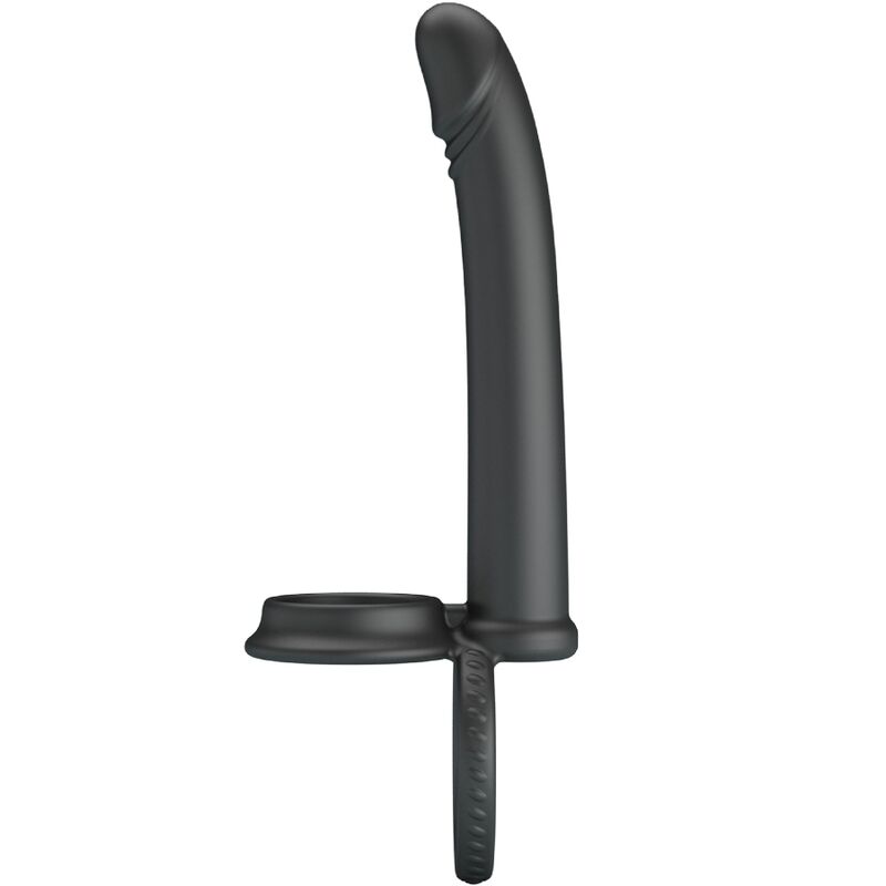 PRETTY LOVE - DILLION DOUBLE PÉNÉTRATION DOUBLE ANNEAU PÉNAL NOIR - Sensualia