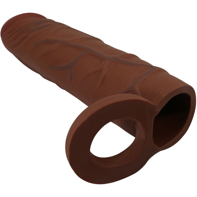PRETTY LOVE - MANCHON DE PÉNIS KAILE AVEC EXTENSION DE 2,5 CM MULATTO - Sensualia