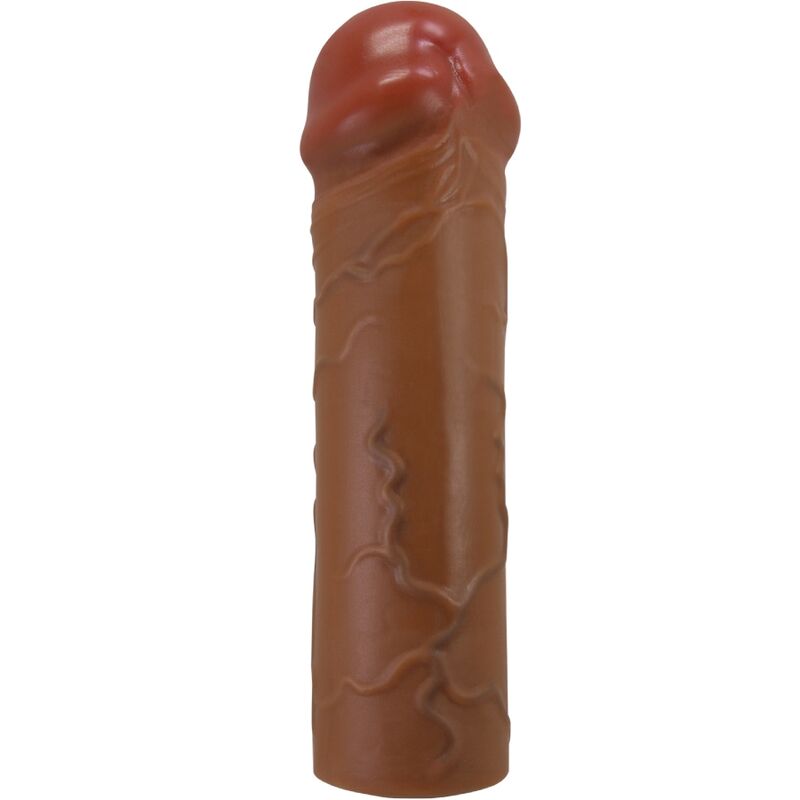 PRETTY LOVE - MANCHON DE PÉNIS NILE AVEC EXTENSION DE 2,5 CM MULÂTRE - Sensualia