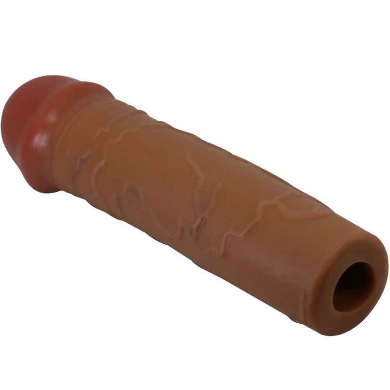 PRETTY LOVE - MANCHON DE PÉNIS NILE AVEC EXTENSION DE 2,5 CM MULÂTRE - Sensualia