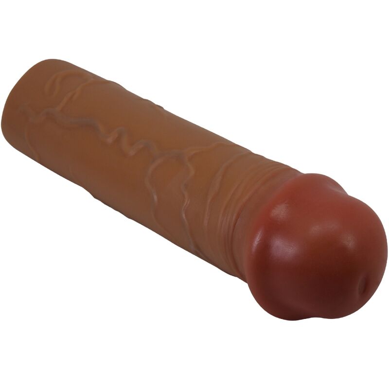 PRETTY LOVE - MANCHON DE PÉNIS NILE AVEC EXTENSION DE 2,5 CM MULÂTRE - Sensualia