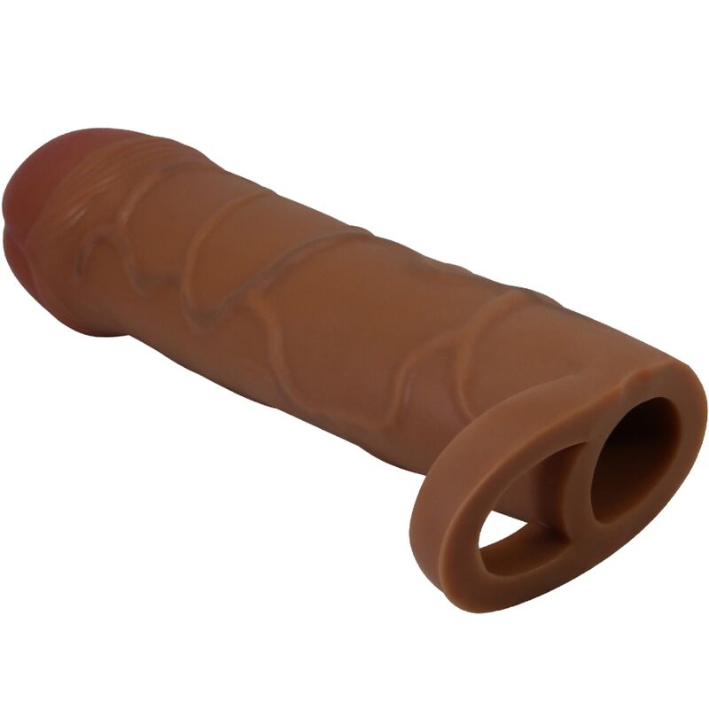 PRETTY LOVE - MANCHON DE PÉNIS POUR OIGNON AVEC EXTENSION DE 2,5 CM MULATTO - Sensualia