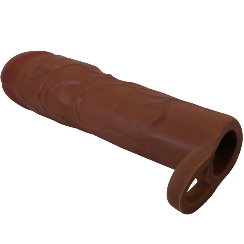 PRETTY LOVE - MANCHON DE PÉNIS GERD AVEC EXTENSION DE 7,6 CM MULÂTRE - Sensualia