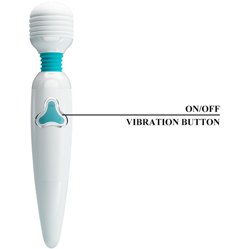 PRETTY LOVE - VIBRATEUR CLOUD WAND 7 VIBRATIONS BLANC - Sensualia