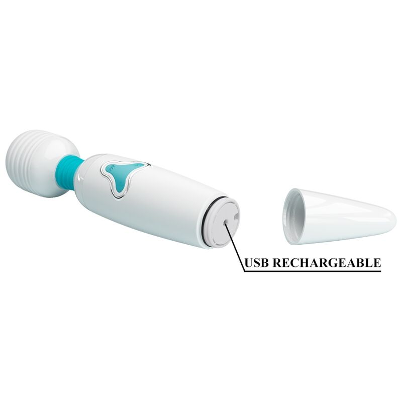 PRETTY LOVE - VIBRATEUR CLOUD WAND 7 VIBRATIONS BLANC - Sensualia
