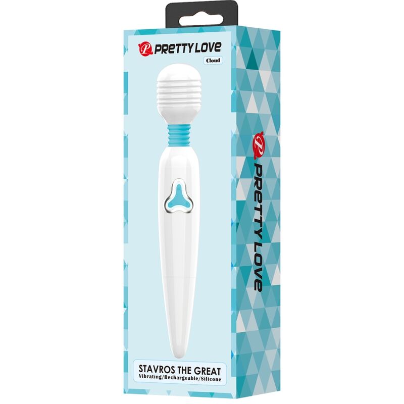 PRETTY LOVE - VIBRATEUR CLOUD WAND 7 VIBRATIONS BLANC - Sensualia