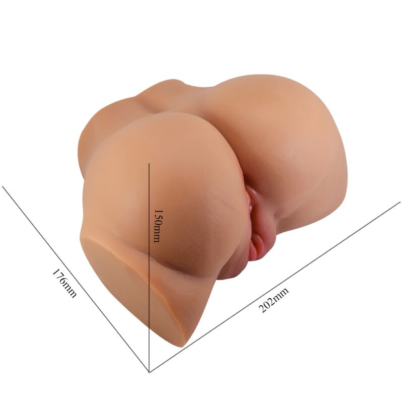 CRAZY BULL - VIBRATEUR EMILIA ASS AVEC VAGIN RÉALISTE ET TÉLÉCOMMANDE DE CHAIR D'ANUS - Sensualia