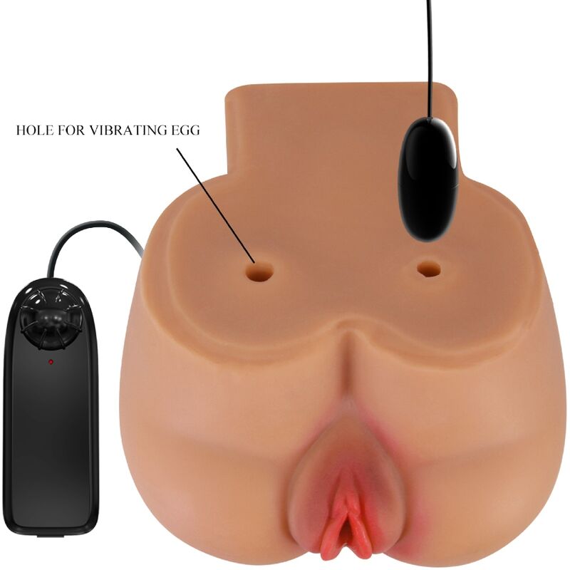 CRAZY BULL - VIBRATEUR KYLIE ASS AVEC VAGIN RÉALISTE ET TÉLÉCOMMANDE DE CHAIR D'ANUS - Sensualia