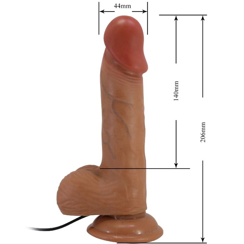 BAILE - CATOBLEPAS VIBRATEUR RÉALISTE 20,6 CM FLESH TÉLÉCOMMANDE - Sensualia