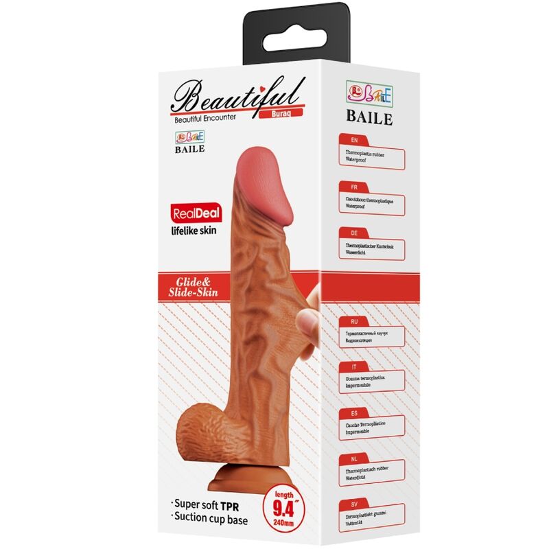 BAILE - GODE RÉALISTE BURAQ 24 CM CHAIR - Sensualia