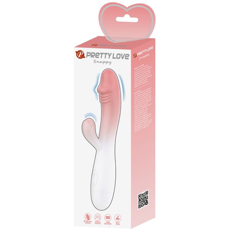 PRETTY LOVE - VIBRATEUR SNAPPY RABBIT 30 VIBRATIONS ROSE - Sensualia