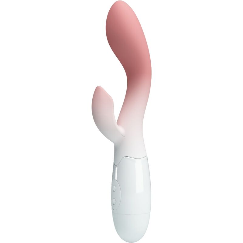 PRETTY LOVE - VIBRATEUR POINT G LUMINEUX + STIMULATEUR DE CLITORIS 30 VIBRATIONS ROSE - Sensualia