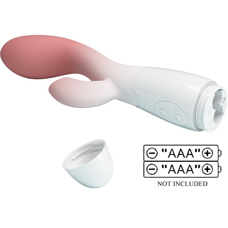 PRETTY LOVE - VIBRATEUR POINT G LUMINEUX + STIMULATEUR DE CLITORIS 30 VIBRATIONS ROSE - Sensualia