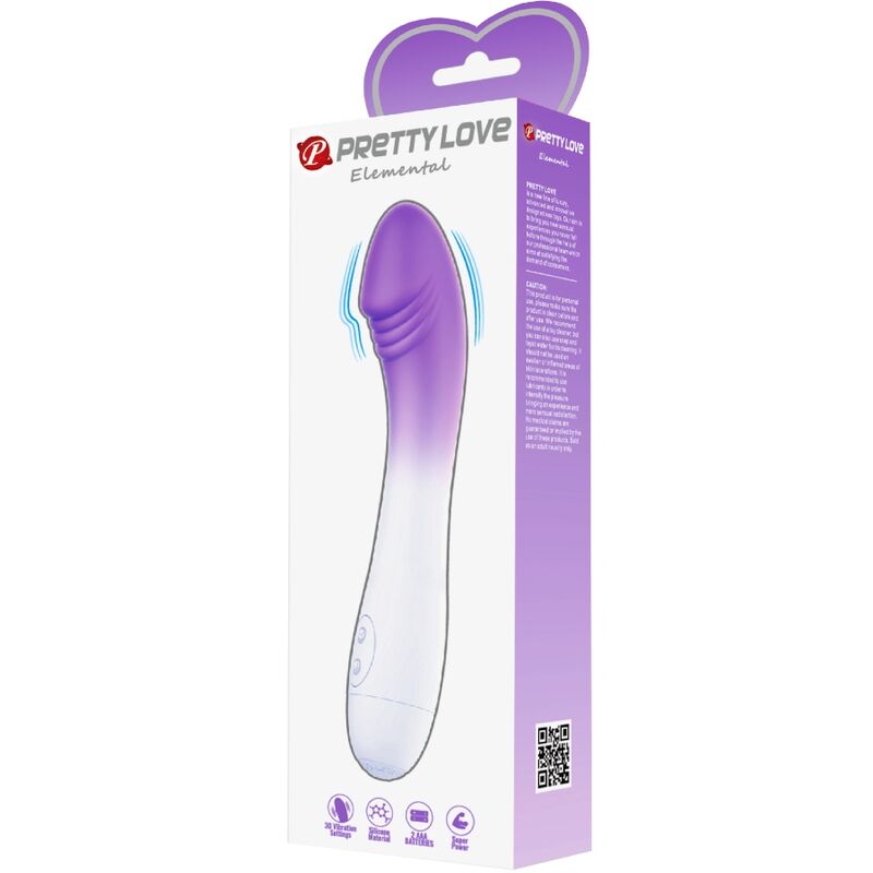 PRETTY LOVE - VIBRATEUR ELEMENTAL POINT G 30 VIBRATIONS VIOLET - Sensualia