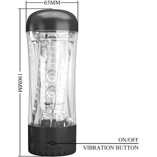 PRETTY LOVE - MASTURBATEUR HOMME TAMARA VIBRATEUR MULTI-VITESSES NOIR - Sensualia