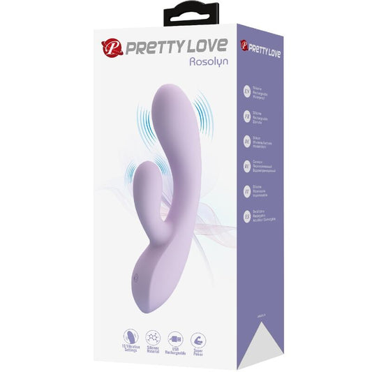 PRETTY LOVE - VIBRATEUR ROSOLYN RABBIT 10 VIBRATIONS VIOLET - Sensualia