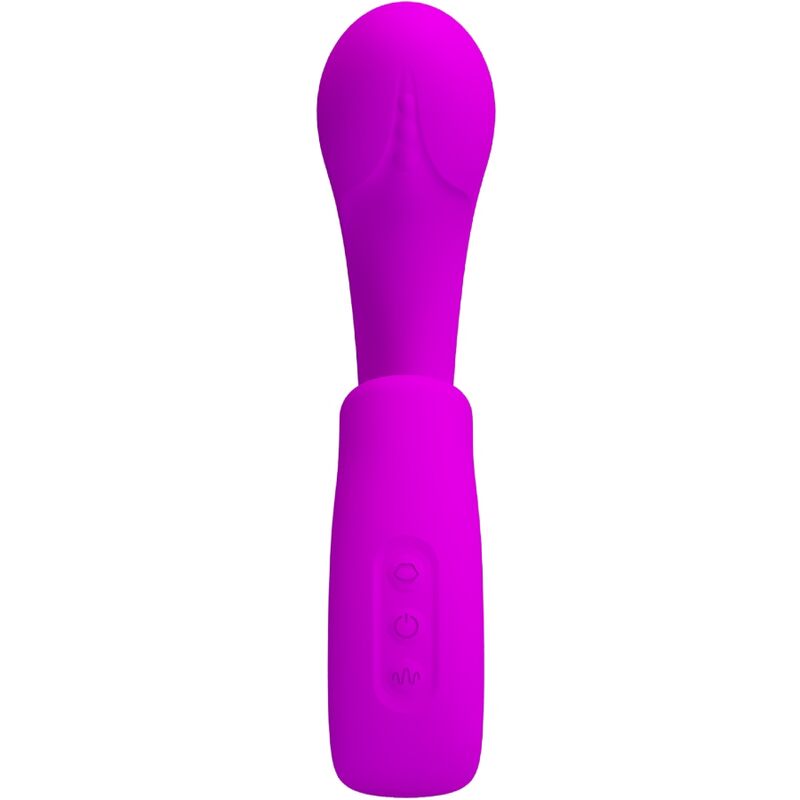 PRETTY LOVE - SIBEL VIBRATEUR POINT G + STIMULATEUR CLITORIS SIBEL 10 VIBRATIONS VIOLET - Sensualia