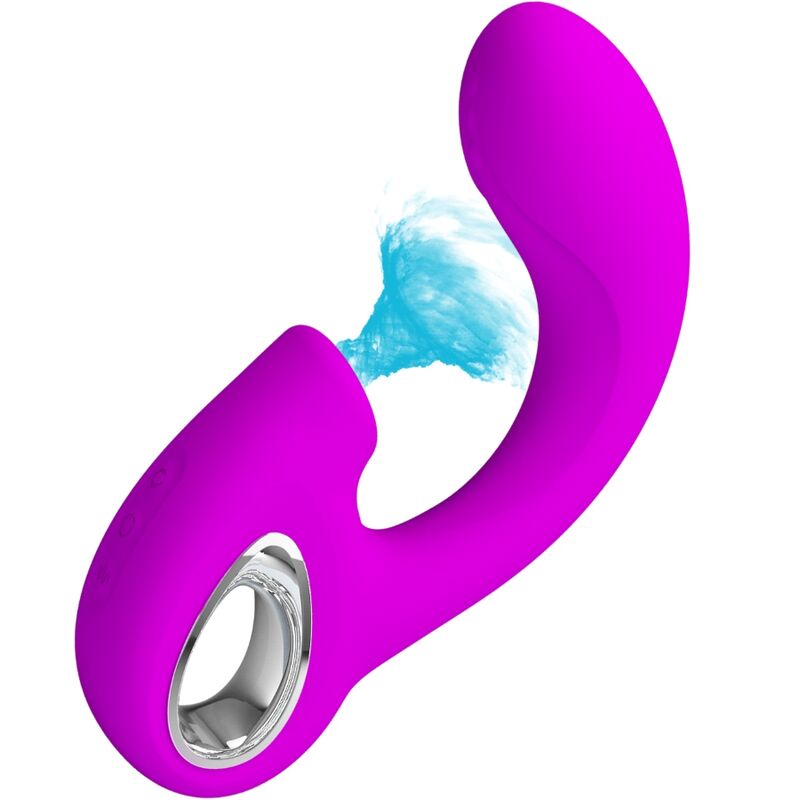 PRETTY LOVE - SIBEL VIBRATEUR POINT G + STIMULATEUR CLITORIS SIBEL 10 VIBRATIONS VIOLET - Sensualia
