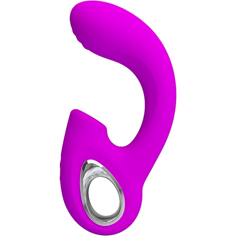 PRETTY LOVE - SIBEL VIBRATEUR POINT G + STIMULATEUR CLITORIS SIBEL 10 VIBRATIONS VIOLET - Sensualia