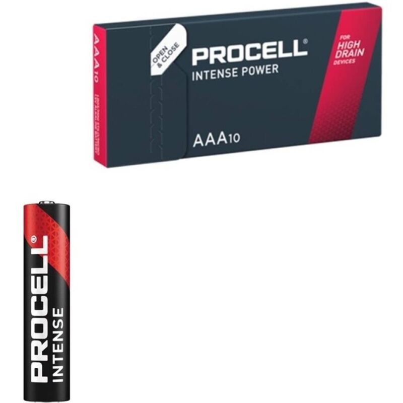 PROCELL - INTENSE POWER ALCALINE LR03 AAA 1,5V BOÎTE*10 - Sensualia