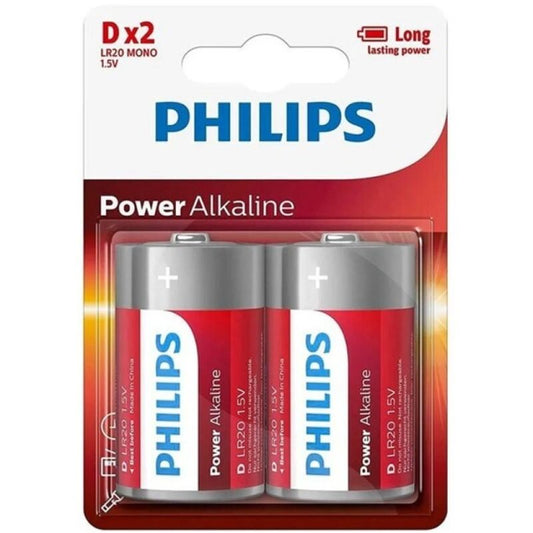 PHILIPS - PILE ALCALINE POWER D LR20 BLISTER*2 - Sensualia