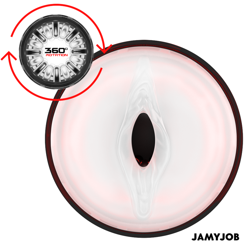 JAMYJOB - MASTURBATEUR VAGIN AUTOMATIQUE STORM 10 MODES DE ROTATION ET DE POUSSÉE - Sensualia