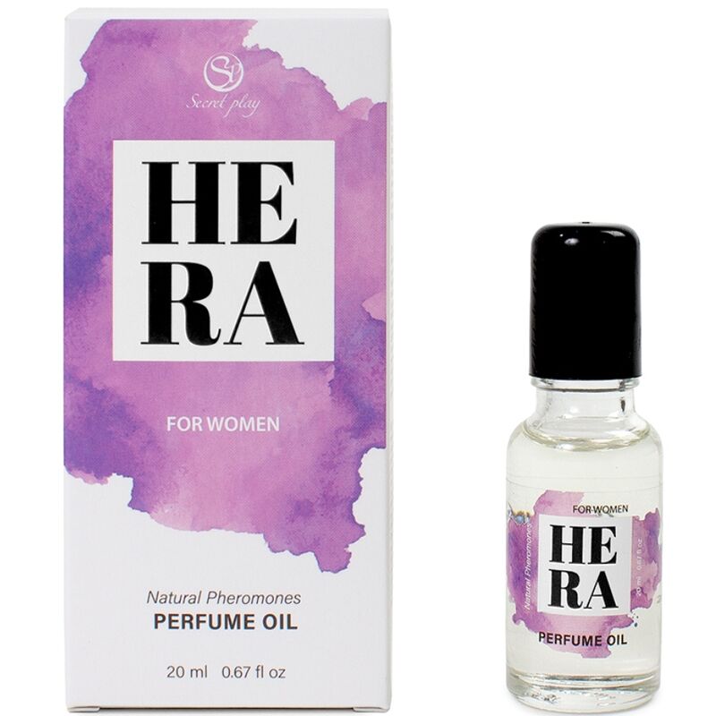 SECRETPLAY - HERA PARFUM NATUREL PHÉROMONES EN HUILE POUR FEMME 20 ML - Sensualia