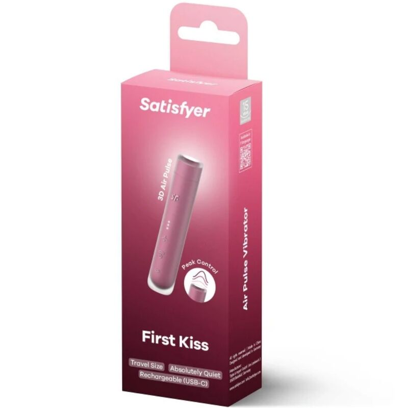 SATISFYER - STIMULATEUR DE CLITORIS FIRST KISS WAVE GARNET - Sensualia