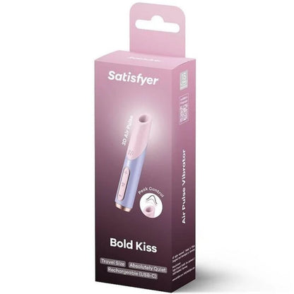 SATISFYER - BOLD KISS WAVE STIMULATEUR DE CLITORIS ROSE / VIOLET - Sensualia