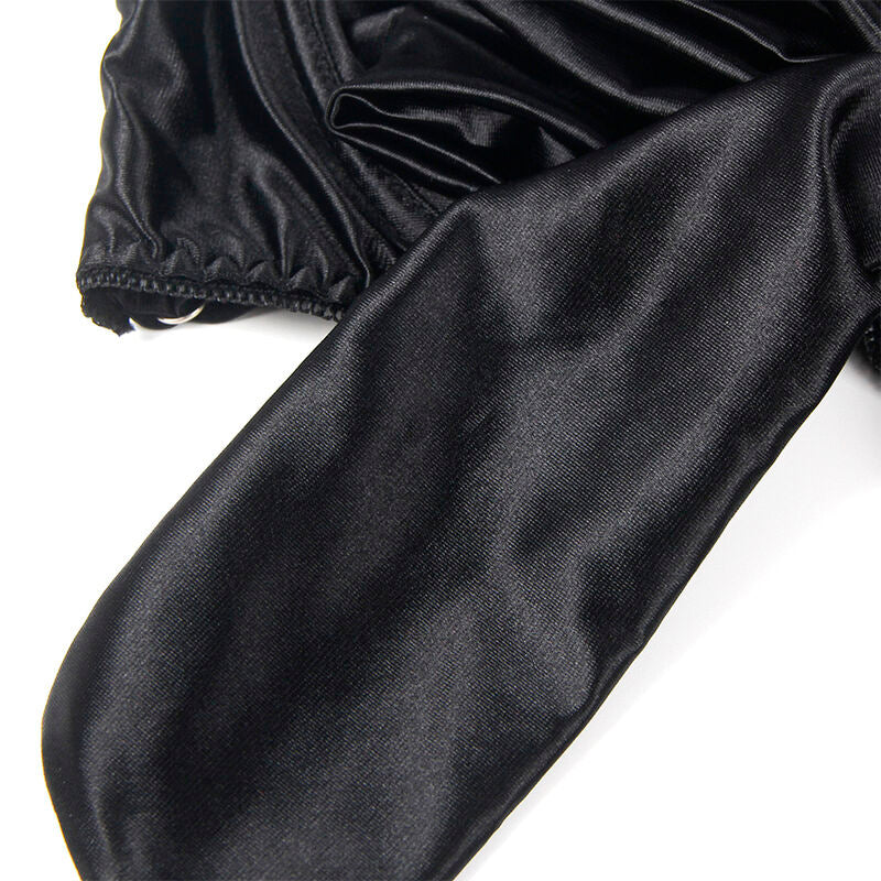 SUBBLIME - 955205 ENSEMBLE SOUTIEN-GORGE AVEC NŒUD NOIR RÉGLABLE L/XL - Sensualia