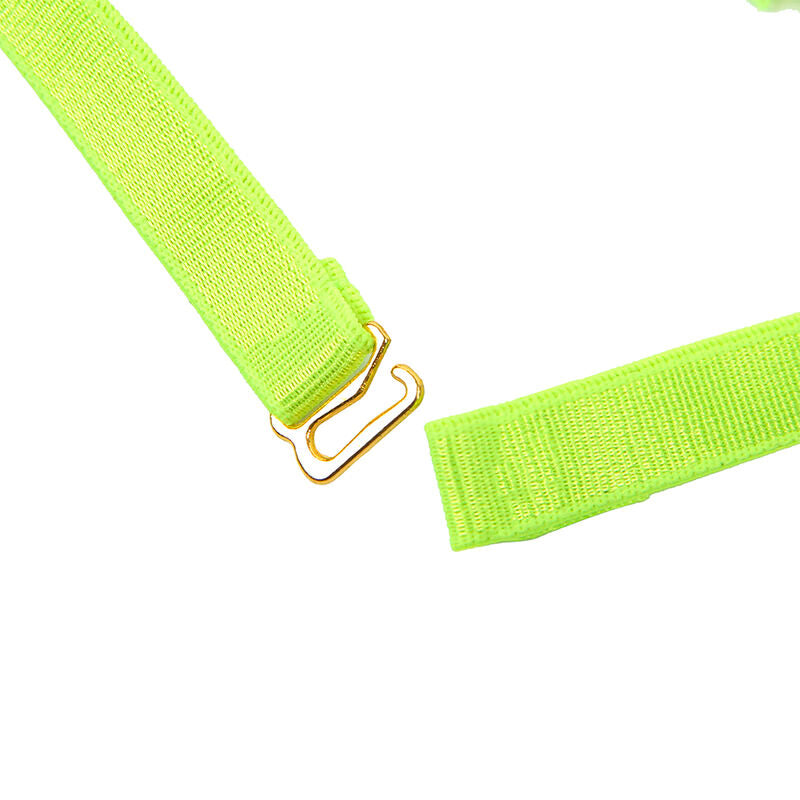 SUBBLIME - 955274 ENSEMBLE SOUTIEN-GORGE AVEC COLLIER ET DÉTAILS DE JAMBES VERT FLUORESCENT S/M - Sensualia