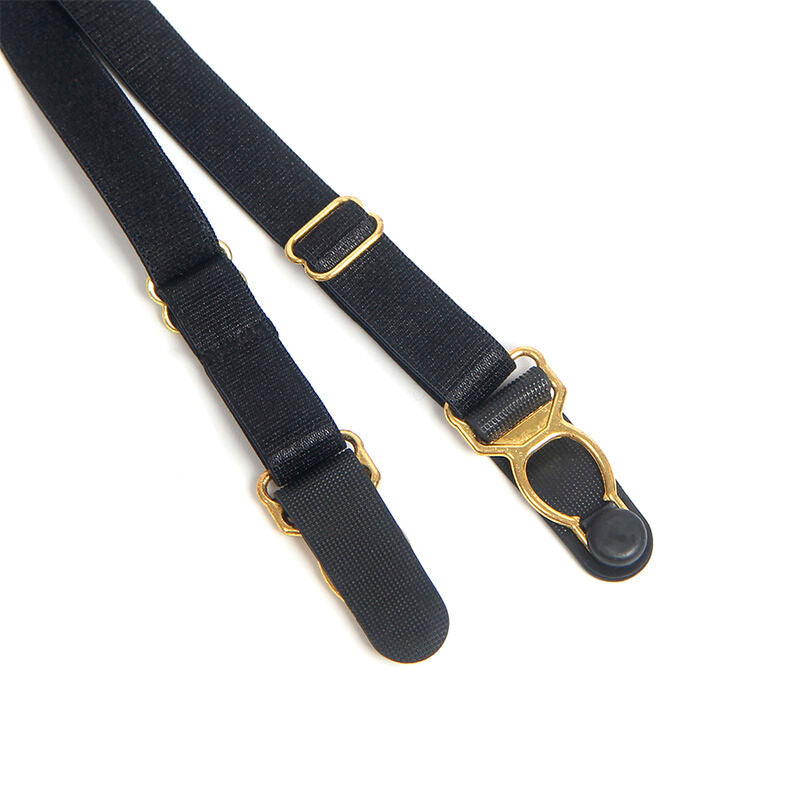 SUBBLIME - 955465 CORPS À FERMETURE ÉCLAIR EN CUIR NOIR L/XL - Sensualia