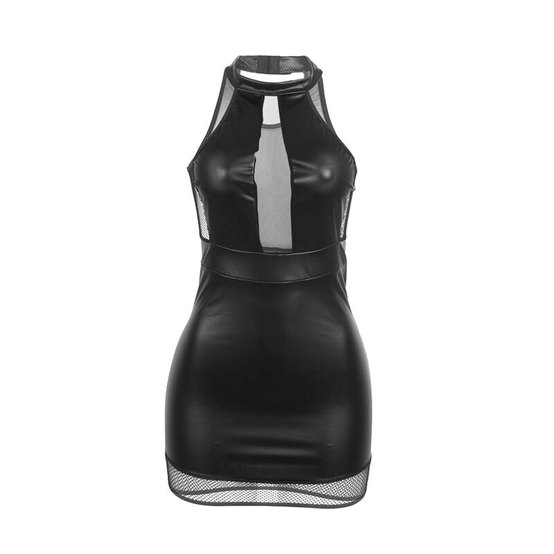 SUBBLIME - 955489 ROBE DOS NU AVEC TRANSPARENCES NOIRE L/XL - Sensualia