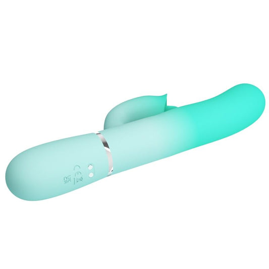 PRETTY LOVE - VIBRATEUR LAPIN MULTIFONCTION GIGI VERT AQUA - Sensualia