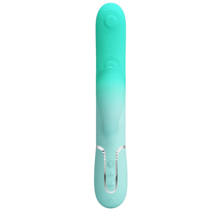 PRETTY LOVE - VIBRATEUR LAPIN MULTIFONCTION GIGI VERT AQUA - Sensualia