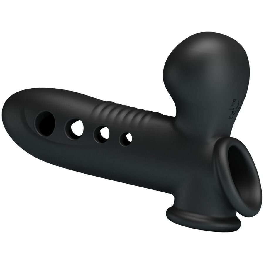 PRETTY LOVE - MANCHON PÉNIS CRANE AVEC AIRBAG NOIR - Sensualia