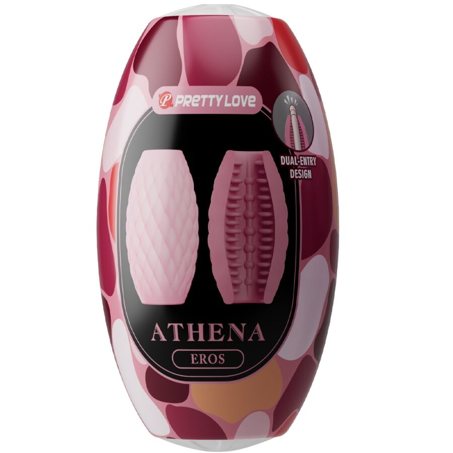 PRETTY LOVE - MASTURBATEUR POUR HOMME EN SILICONE ATHENA EROS ROSE - Sensualia