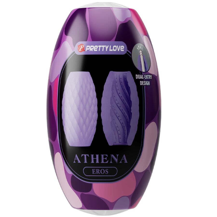 PRETTY LOVE - MASTURBATEUR POUR HOMME EN SILICONE ATHENA EROS VIOLET - Sensualia