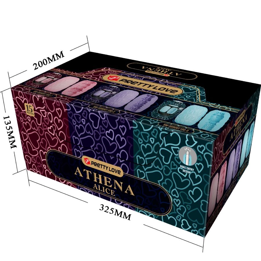 PRETTY LOVE - ATHENA ALICE PACK 15 MASTURBATEURS MASCULINS DIVERS - Sensualia